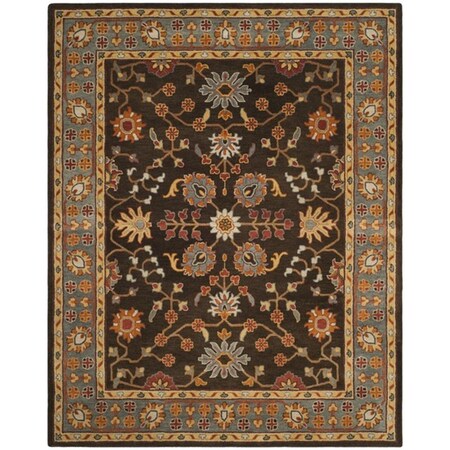 Safavieh Heritage Large Rectangle Area Rug, Charcoal and Blue - 8 x 10 ft. HG405A-8